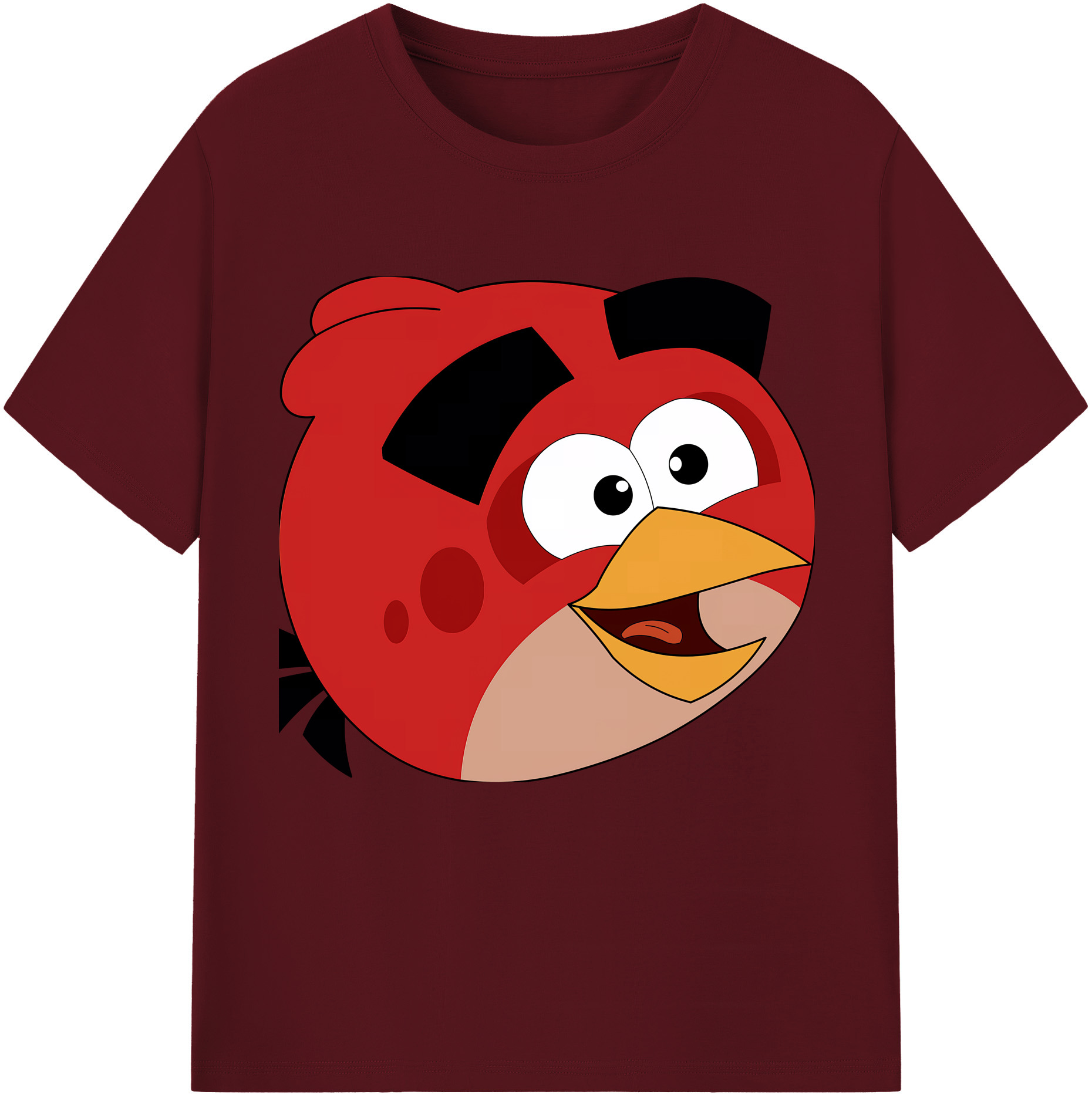 （画像用） Angry Birds アングリーバード 綿100％半袖Tシャツ（フロントプリント）